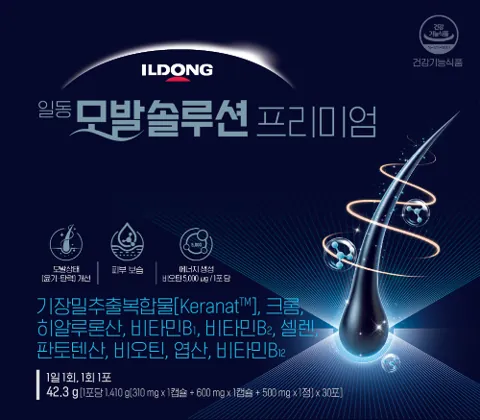 일동 모발솔루션 프리미엄 30포 (소2D) 제품 사진