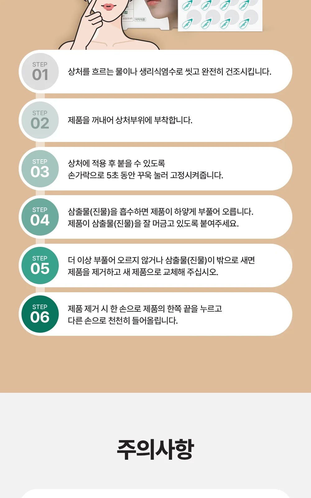 메디터치 H 울트라씬 68매 도트형 상세 설명