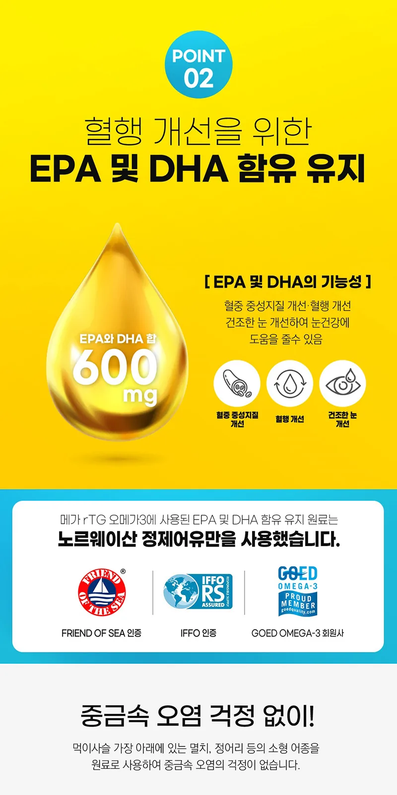 일동 메가 rTG오메가3 30일분 1050mg 건강기능식품 상세 설명